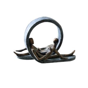 Polysculptuur "Time out" bronzen afwerking